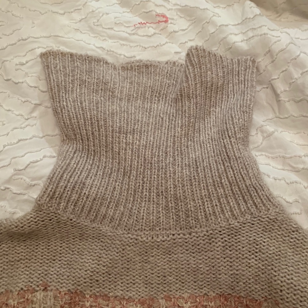 Cropped turtleneck sweater